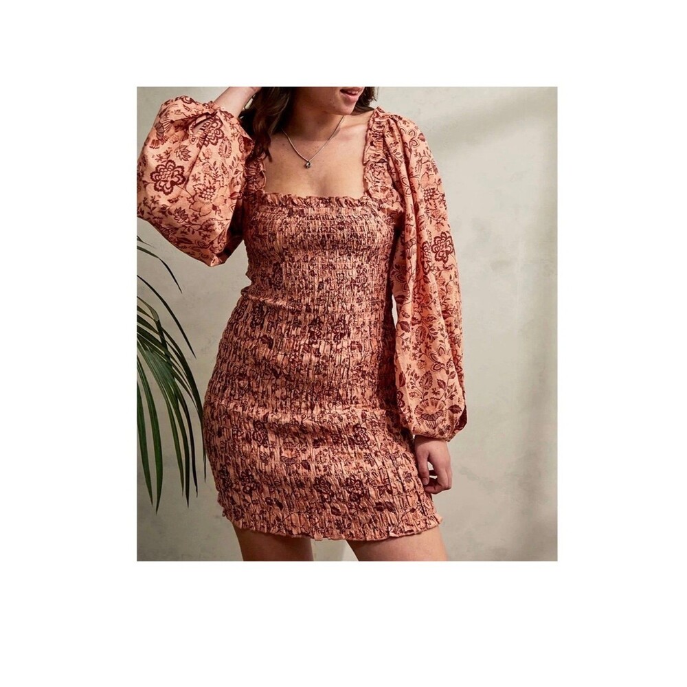 Free People Smock It To Me Mini Dress women’s size small